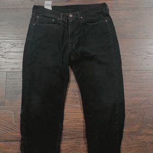 Levi’s corduroy black jeans!